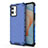 Coque Rebord Contour Silicone et Vitre Transparente Housse Etui 360 Degres AM3 pour Vivo iQOO U5 5G Bleu