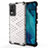 Coque Rebord Contour Silicone et Vitre Transparente Housse Etui 360 Degres AM3 pour Vivo V21e 4G Blanc