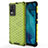 Coque Rebord Contour Silicone et Vitre Transparente Housse Etui 360 Degres AM3 pour Vivo V21e 4G Vert