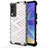 Coque Rebord Contour Silicone et Vitre Transparente Housse Etui 360 Degres AM3 pour Vivo V21e 5G Blanc