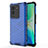 Coque Rebord Contour Silicone et Vitre Transparente Housse Etui 360 Degres AM3 pour Vivo V25 Pro 5G Bleu