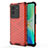 Coque Rebord Contour Silicone et Vitre Transparente Housse Etui 360 Degres AM3 pour Vivo V25 Pro 5G Rouge