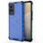 Coque Rebord Contour Silicone et Vitre Transparente Housse Etui 360 Degres AM3 pour Vivo X60 Pro 5G Bleu