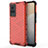 Coque Rebord Contour Silicone et Vitre Transparente Housse Etui 360 Degres AM3 pour Vivo X60 Pro 5G Rouge