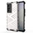 Coque Rebord Contour Silicone et Vitre Transparente Housse Etui 360 Degres AM3 pour Vivo X70 5G Blanc