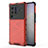 Coque Rebord Contour Silicone et Vitre Transparente Housse Etui 360 Degres AM3 pour Vivo X80 Pro 5G Rouge
