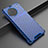 Coque Rebord Contour Silicone et Vitre Transparente Housse Etui 360 Degres AM3 pour Vivo X90 5G Bleu