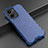 Coque Rebord Contour Silicone et Vitre Transparente Housse Etui 360 Degres AM3 pour Vivo Y16 Bleu