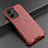 Coque Rebord Contour Silicone et Vitre Transparente Housse Etui 360 Degres AM3 pour Vivo Y16 Rouge