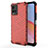 Coque Rebord Contour Silicone et Vitre Transparente Housse Etui 360 Degres AM3 pour Vivo Y21 Rouge