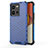 Coque Rebord Contour Silicone et Vitre Transparente Housse Etui 360 Degres AM3 pour Vivo Y35 4G Bleu