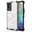 Coque Rebord Contour Silicone et Vitre Transparente Housse Etui 360 Degres AM3 pour Vivo Y72t Blanc