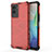 Coque Rebord Contour Silicone et Vitre Transparente Housse Etui 360 Degres AM3 pour Vivo Y72t Rouge