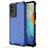 Coque Rebord Contour Silicone et Vitre Transparente Housse Etui 360 Degres AM3 pour Vivo Y76s 5G Bleu