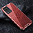 Coque Rebord Contour Silicone et Vitre Transparente Housse Etui 360 Degres AM4 pour Realme 8 5G Rouge