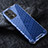 Coque Rebord Contour Silicone et Vitre Transparente Housse Etui 360 Degres AM4 pour Realme GT 5G Bleu