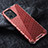 Coque Rebord Contour Silicone et Vitre Transparente Housse Etui 360 Degres AM4 pour Realme V30 5G Rouge