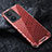 Coque Rebord Contour Silicone et Vitre Transparente Housse Etui 360 Degres AM4 pour Vivo T2x 5G V2253 Rouge