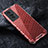 Coque Rebord Contour Silicone et Vitre Transparente Housse Etui 360 Degres AM4 pour Vivo X70 5G Rouge