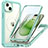 Coque Rebord Contour Silicone et Vitre Transparente Housse Etui 360 Degres avec Mag-Safe Magnetic Magnetique T01 pour Apple iPhone 14 Plus Petit