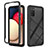 Coque Rebord Contour Silicone et Vitre Transparente Housse Etui 360 Degres JX1 pour Samsung Galaxy A03s Noir