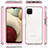 Coque Rebord Contour Silicone et Vitre Transparente Housse Etui 360 Degres JX1 pour Samsung Galaxy A12 5G Petit