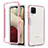 Coque Rebord Contour Silicone et Vitre Transparente Housse Etui 360 Degres JX1 pour Samsung Galaxy A12 5G Rose