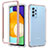 Coque Rebord Contour Silicone et Vitre Transparente Housse Etui 360 Degres JX1 pour Samsung Galaxy A52s 5G Or Rose