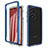Coque Rebord Contour Silicone et Vitre Transparente Housse Etui 360 Degres JX1 pour Samsung Galaxy A73 5G Bleu