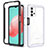 Coque Rebord Contour Silicone et Vitre Transparente Housse Etui 360 Degres JX2 pour Samsung Galaxy A32 4G Blanc