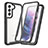 Coque Rebord Contour Silicone et Vitre Transparente Housse Etui 360 Degres M01 pour Samsung Galaxy S21 5G Noir