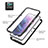 Coque Rebord Contour Silicone et Vitre Transparente Housse Etui 360 Degres M01 pour Samsung Galaxy S21 5G Petit