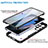 Coque Rebord Contour Silicone et Vitre Transparente Housse Etui 360 Degres M01 pour Samsung Galaxy S21 Ultra 5G Petit