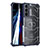Coque Rebord Contour Silicone et Vitre Transparente Housse Etui 360 Degres M06 pour Samsung Galaxy S21 FE 5G Bleu