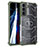 Coque Rebord Contour Silicone et Vitre Transparente Housse Etui 360 Degres M06 pour Samsung Galaxy S22 5G Pastel Vert