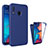 Coque Rebord Contour Silicone et Vitre Transparente Housse Etui 360 Degres MJ1 pour Samsung Galaxy A20 Bleu