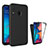 Coque Rebord Contour Silicone et Vitre Transparente Housse Etui 360 Degres MJ1 pour Samsung Galaxy A20 Noir