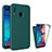 Coque Rebord Contour Silicone et Vitre Transparente Housse Etui 360 Degres MJ1 pour Samsung Galaxy A20 Vert