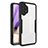 Coque Rebord Contour Silicone et Vitre Transparente Housse Etui 360 Degres MJ1 pour Samsung Galaxy A32 4G Noir