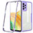 Coque Rebord Contour Silicone et Vitre Transparente Housse Etui 360 Degres MJ1 pour Samsung Galaxy A33 5G Violet