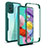 Coque Rebord Contour Silicone et Vitre Transparente Housse Etui 360 Degres MJ1 pour Samsung Galaxy A51 4G Vert