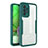 Coque Rebord Contour Silicone et Vitre Transparente Housse Etui 360 Degres MJ1 pour Samsung Galaxy A52 4G Vert