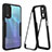 Coque Rebord Contour Silicone et Vitre Transparente Housse Etui 360 Degres MJ1 pour Vivo Y11s Noir