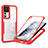 Coque Rebord Contour Silicone et Vitre Transparente Housse Etui 360 Degres MJ1 pour Xiaomi Mi 12T 5G Rouge