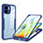 Coque Rebord Contour Silicone et Vitre Transparente Housse Etui 360 Degres MJ1 pour Xiaomi Poco C50 Bleu