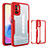 Coque Rebord Contour Silicone et Vitre Transparente Housse Etui 360 Degres MJ1 pour Xiaomi POCO M3 Pro 5G Rouge