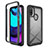 Coque Rebord Contour Silicone et Vitre Transparente Housse Etui 360 Degres pour Motorola Moto E20 Noir