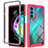 Coque Rebord Contour Silicone et Vitre Transparente Housse Etui 360 Degres pour Motorola Moto Edge 20 5G Petit