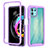 Coque Rebord Contour Silicone et Vitre Transparente Housse Etui 360 Degres pour Motorola Moto Edge 20 Lite 5G Petit