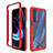 Coque Rebord Contour Silicone et Vitre Transparente Housse Etui 360 Degres pour Motorola Moto Edge (2021) 5G Rouge